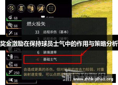 奖金激励在保持球员士气中的作用与策略分析